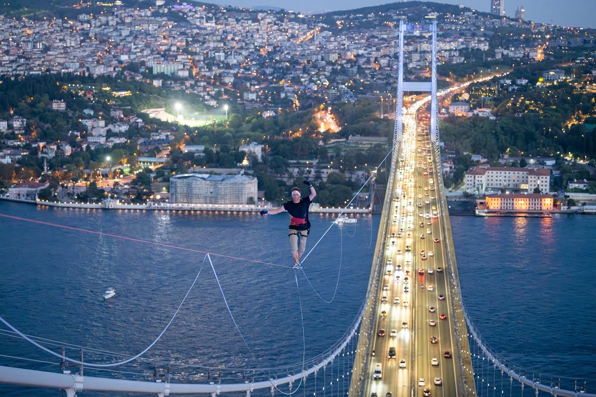 Estonian Creates History, Becomes First To Cross Continents Balancing On Tightrope, Lifeinchd