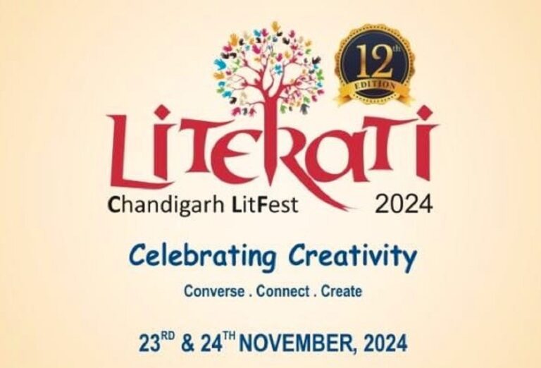 Much Awaited 12th Edition Of Chandigarh Lit Fest – Literati 2024 Is Here