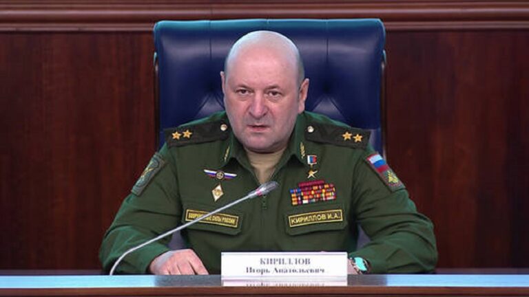 General Heading Russian Chemical Defence Forces Killed In Moscow Bomb Blast