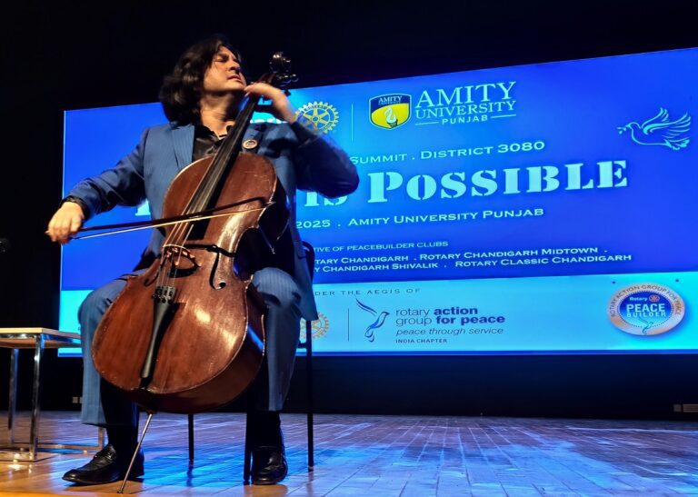 First Rotary Peace Summit At Amity Univ Punjab, Mohali: Let’s Start Caring, Peace Will Follow